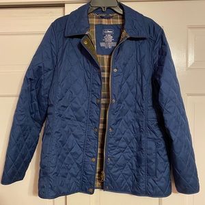L.L. Bean Women's Blue Quilted Jacket